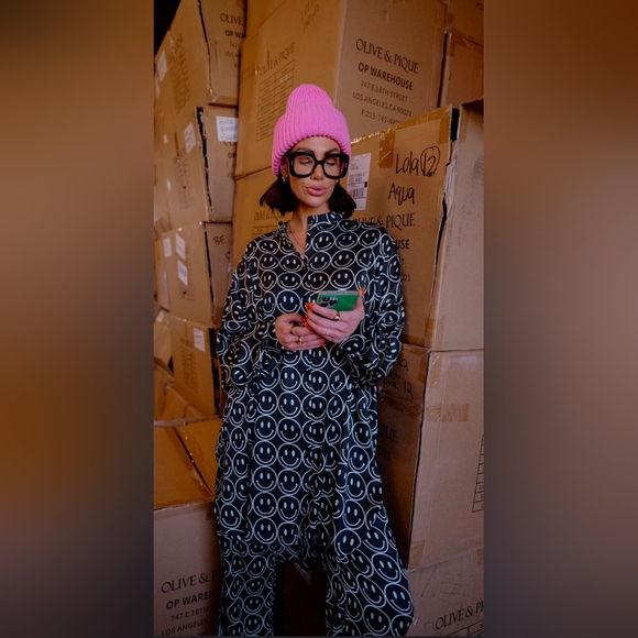 NWT Dressed in LALA Smiley Satin Playsuit - Picture 3 of 5